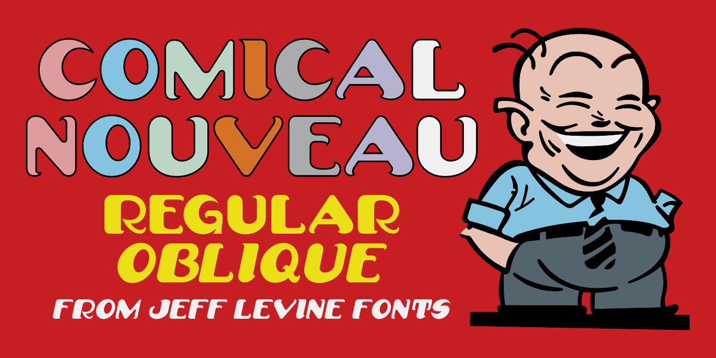 Comical Nouveau Font Poster #1