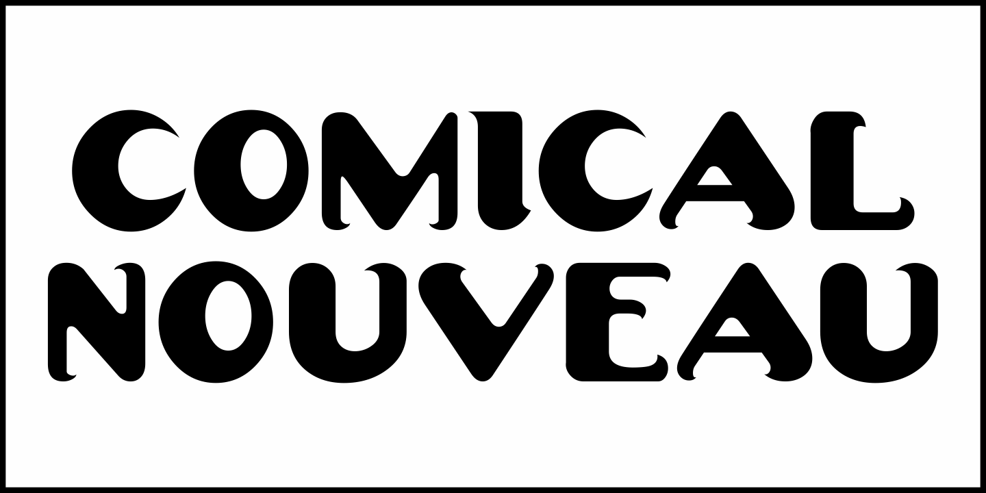 Comical Nouveau Font Poster #1