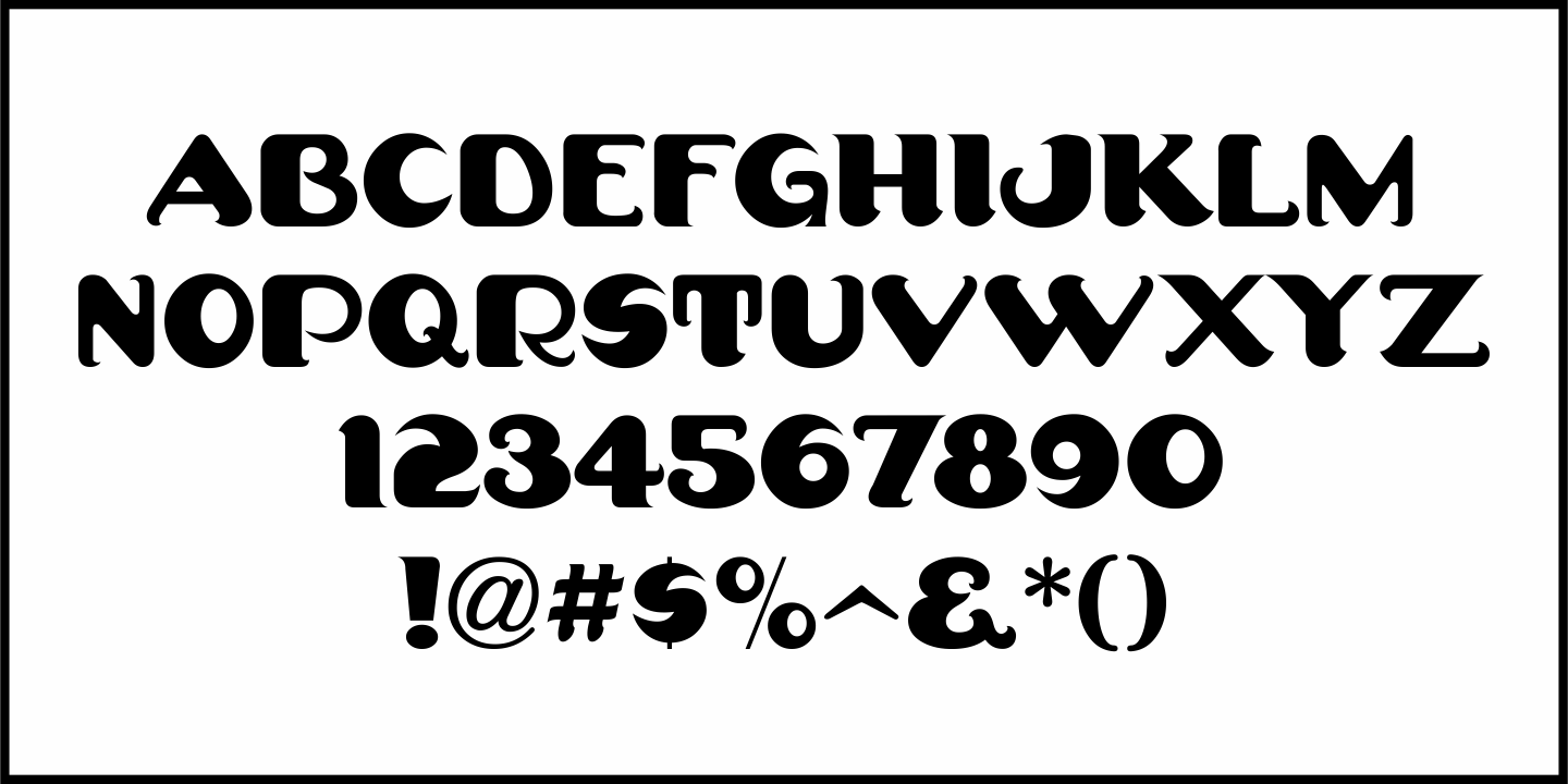 Comical Nouveau Font Poster #1