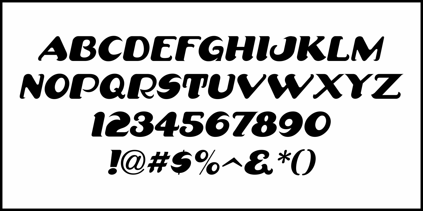 Comical Nouveau Font Poster #1