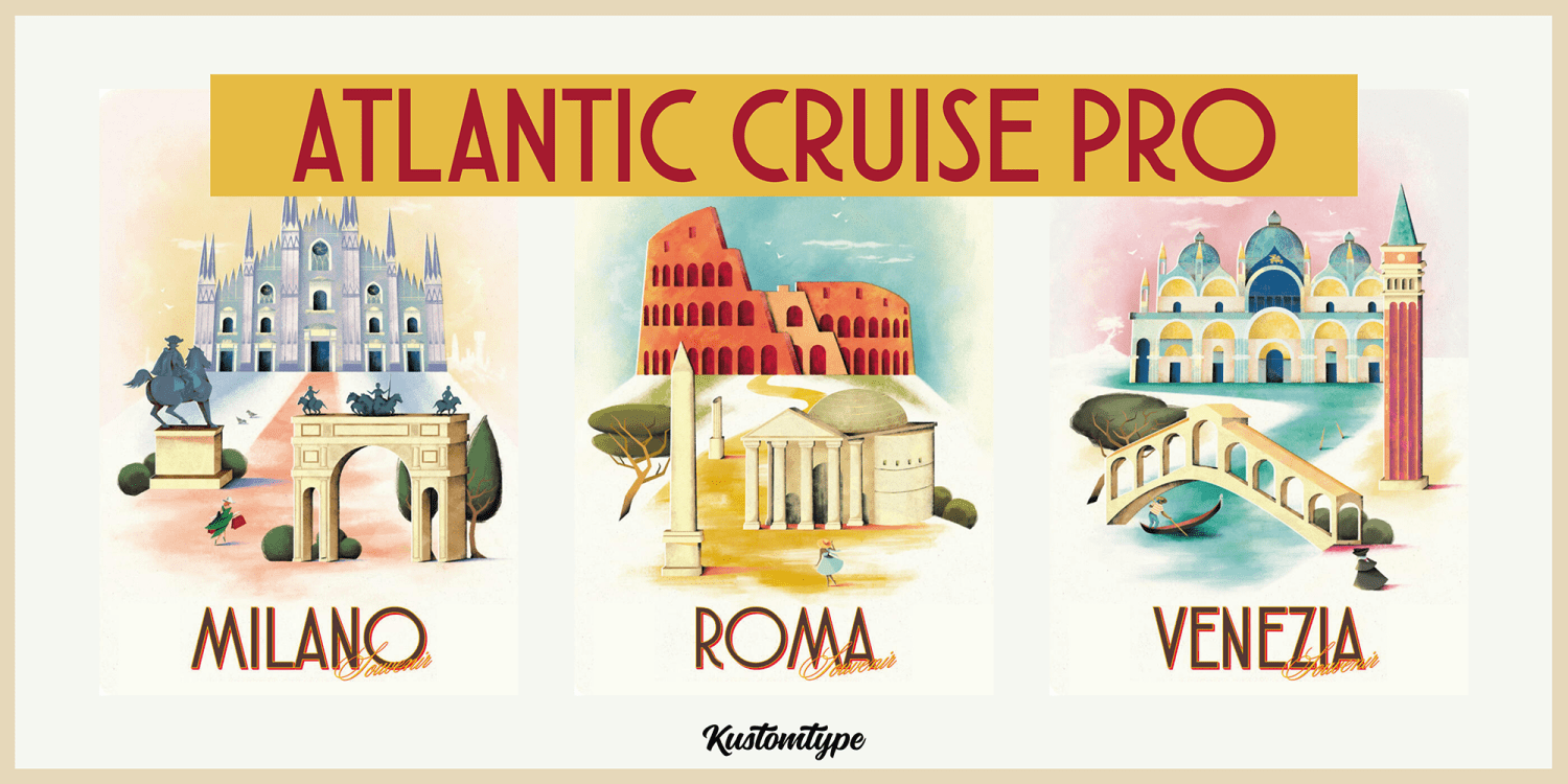 Atlantic Cruise Pro Font Poster #1