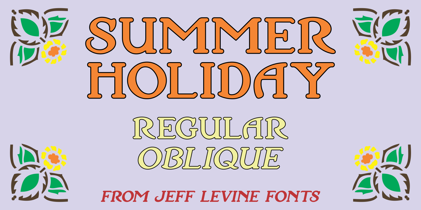 Summer Holiday Font Family Poster