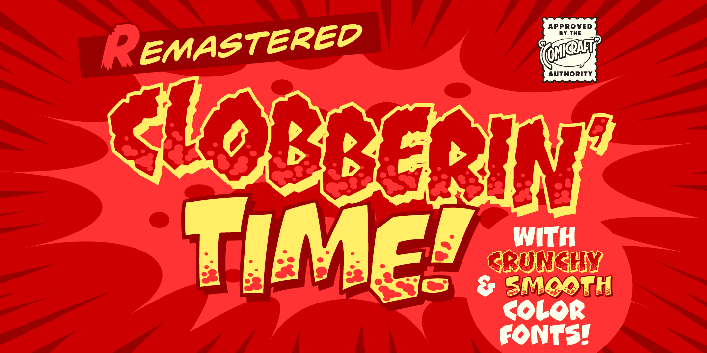Clobberin Time Font Poster #1