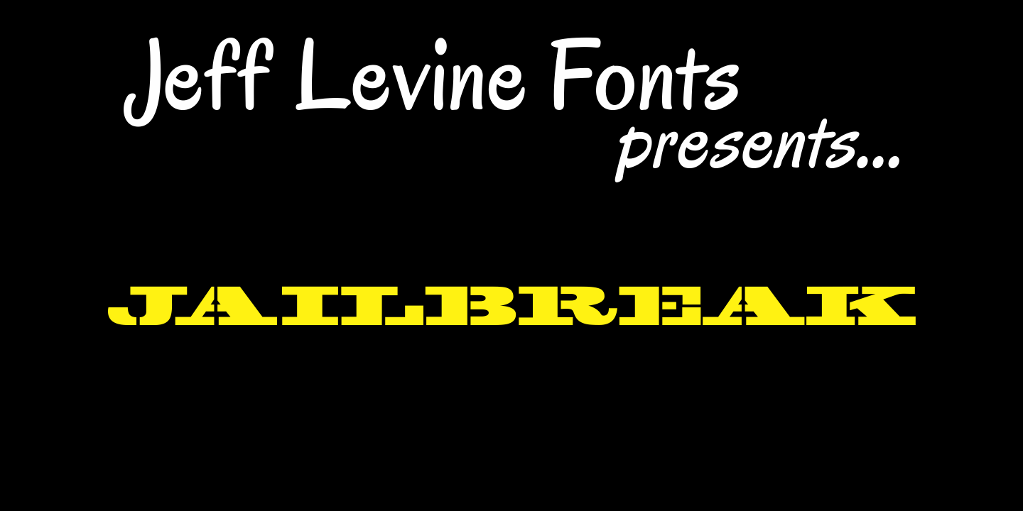 Jailbreak Font Family Poster