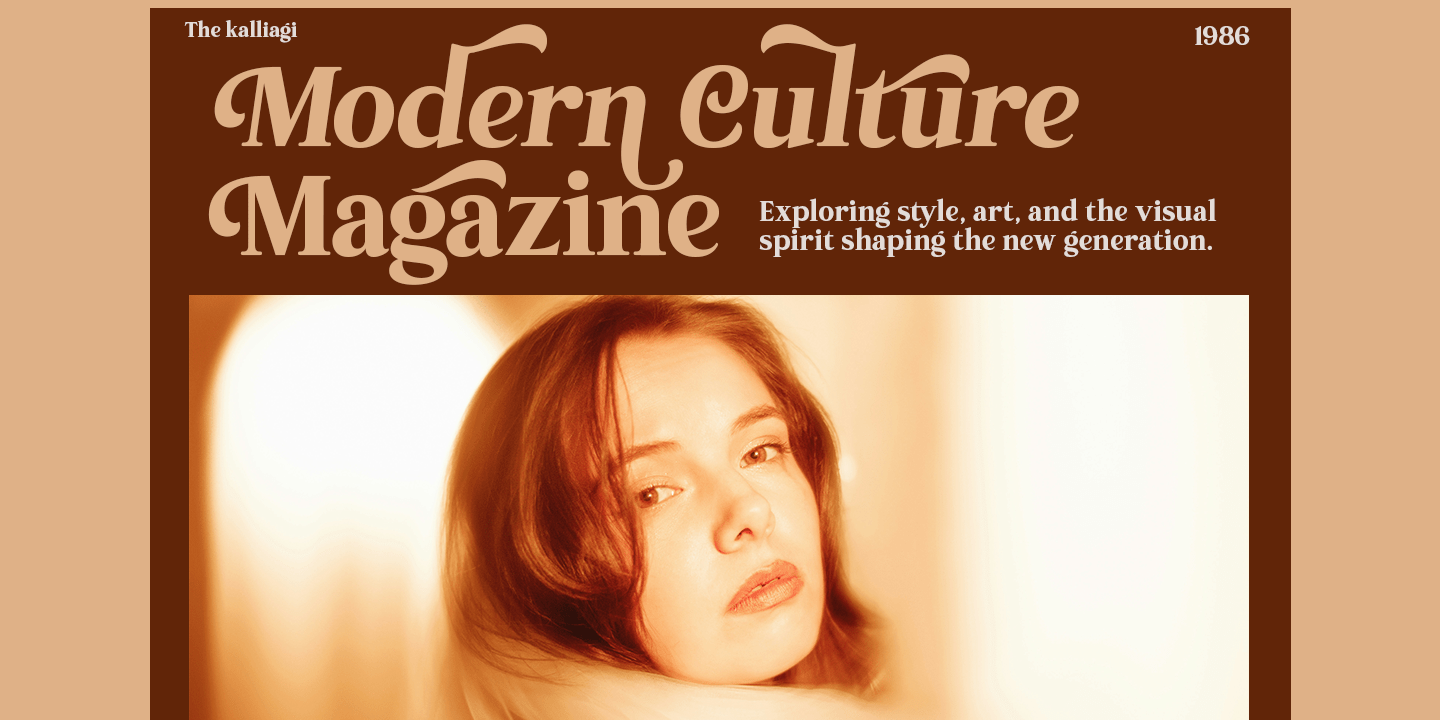 The Kalliagi Font Poster #4