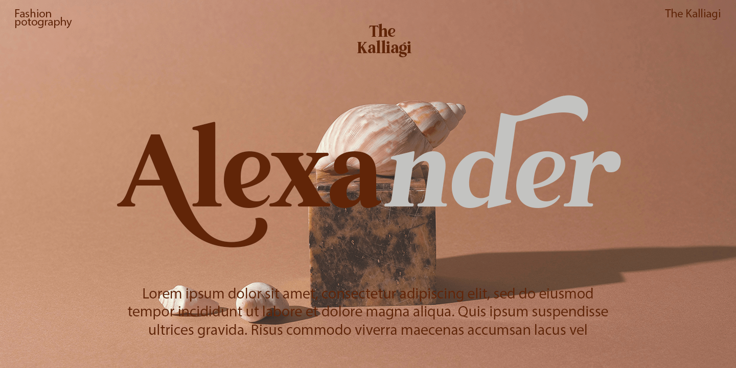 The Kalliagi Font Poster #7