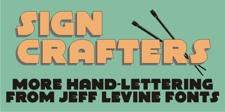 Sign Crafters Font Family Poster