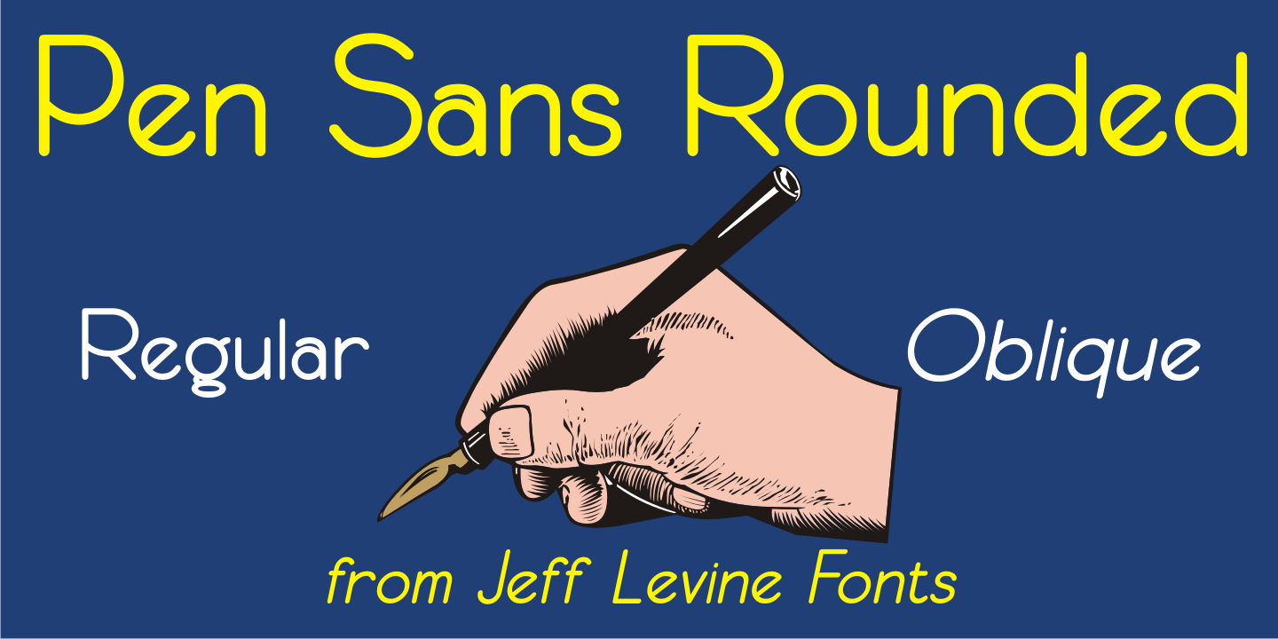 Pen Sans Rounded Font Poster #1