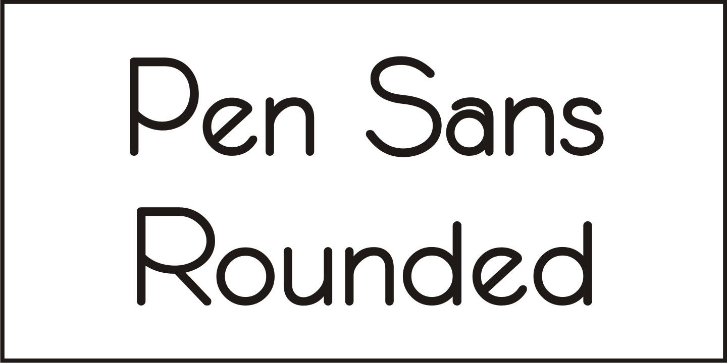 Pen Sans Rounded Font Poster #1