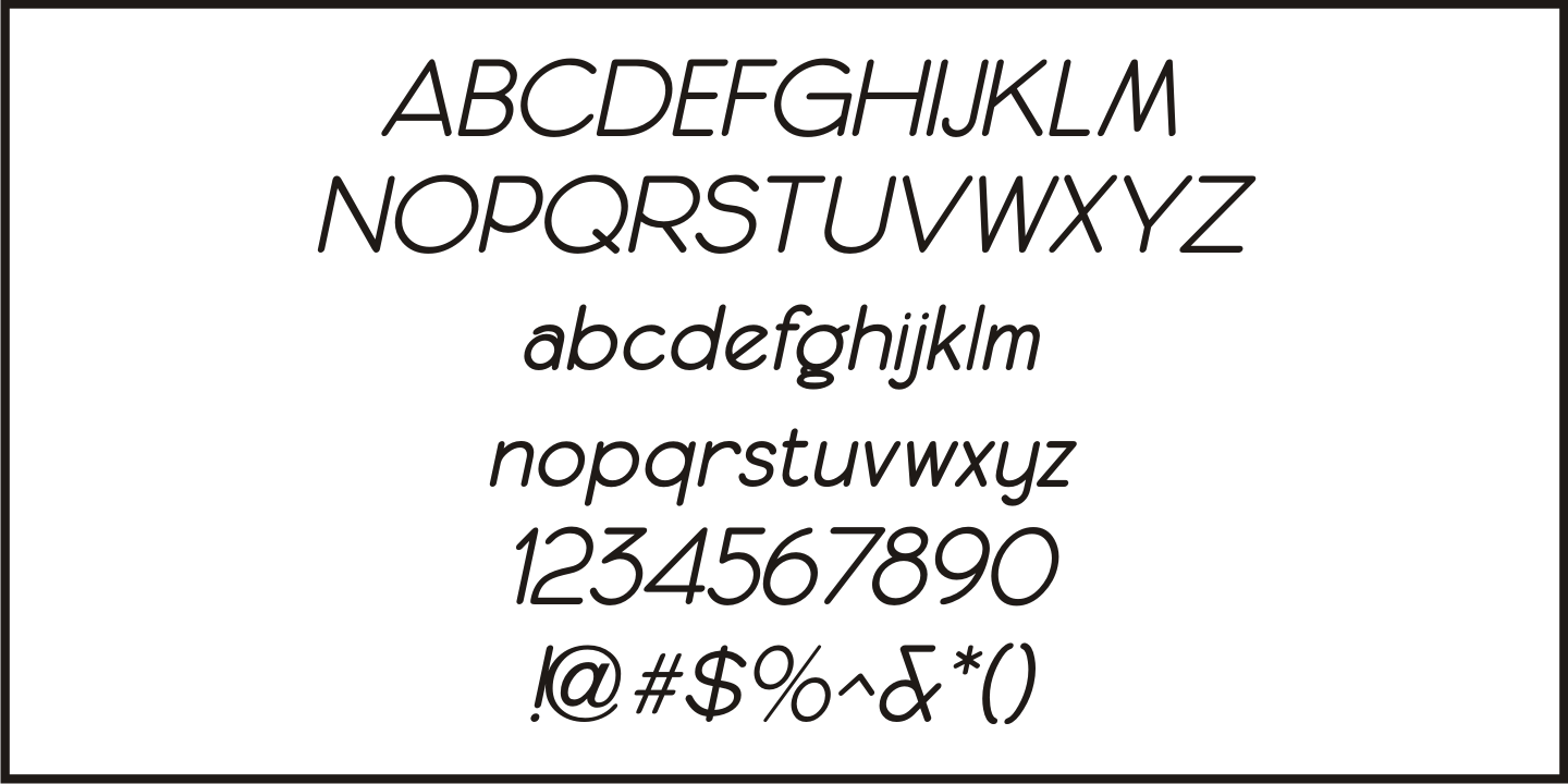 Pen Sans Rounded Font Poster #1