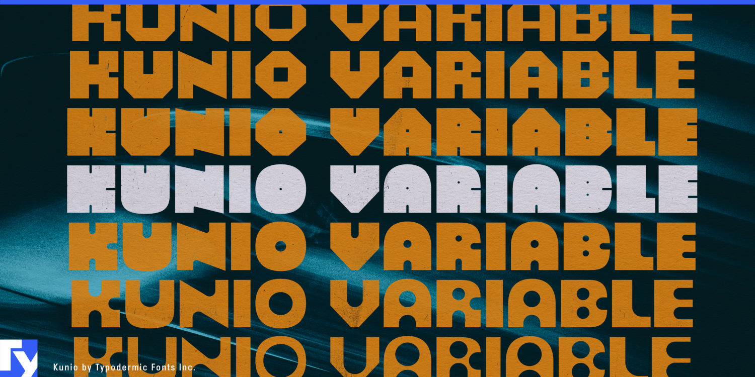 Kunio Variable Font Poster #1
