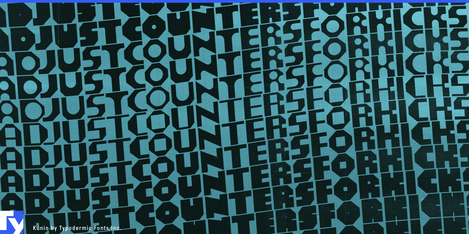 Kunio Variable Font Poster #1