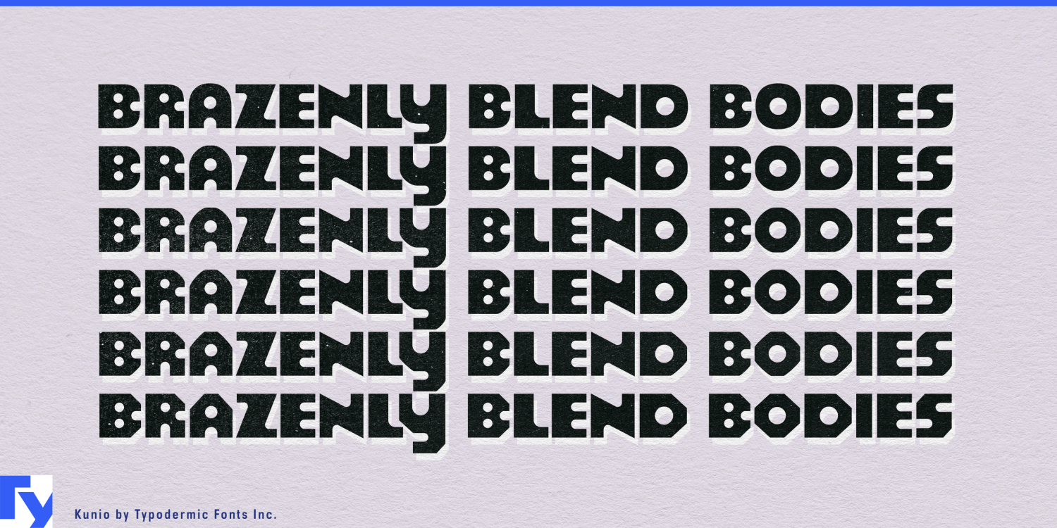 Kunio Variable Font Poster #1