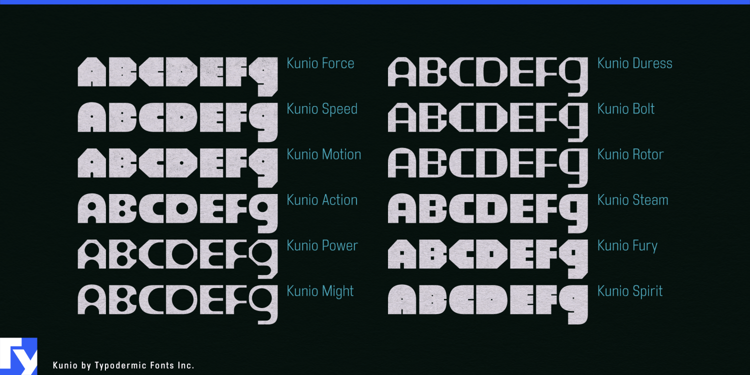 Kunio Variable Font Poster #1