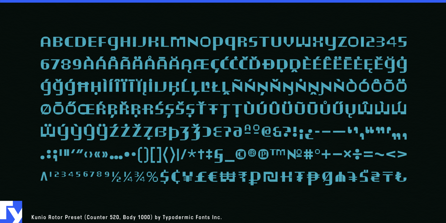 Kunio Variable Font Poster #1