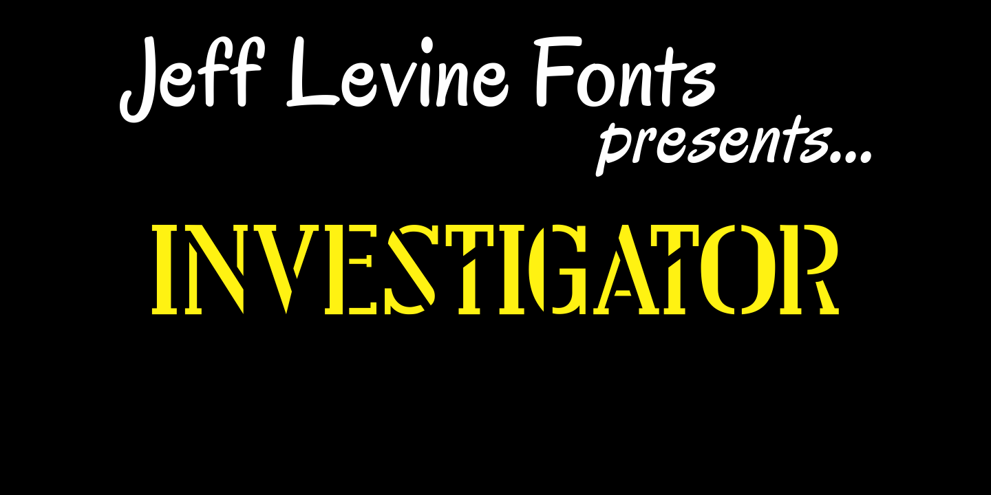 Investigator Font Family