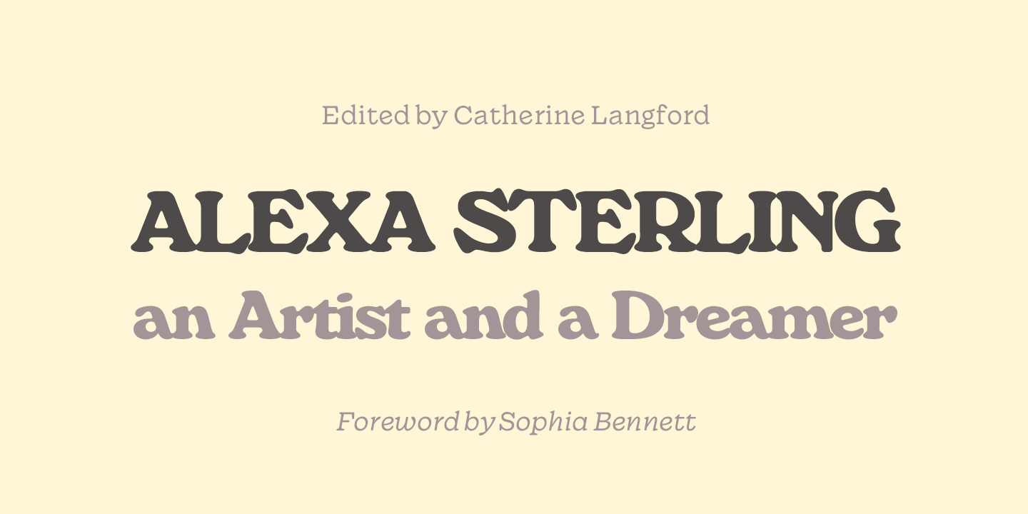 Monstera Font Poster #1