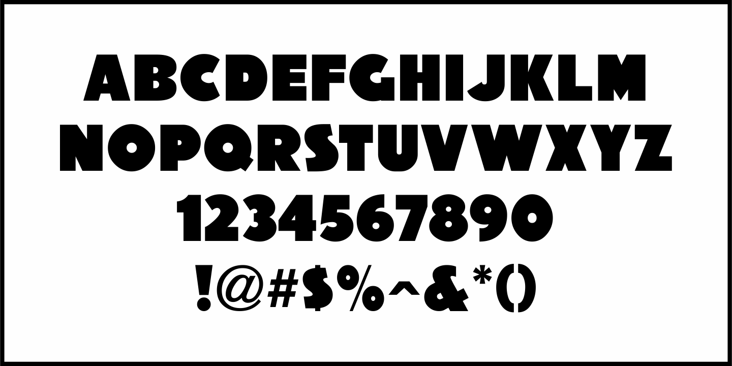 Presswood Font Poster #1