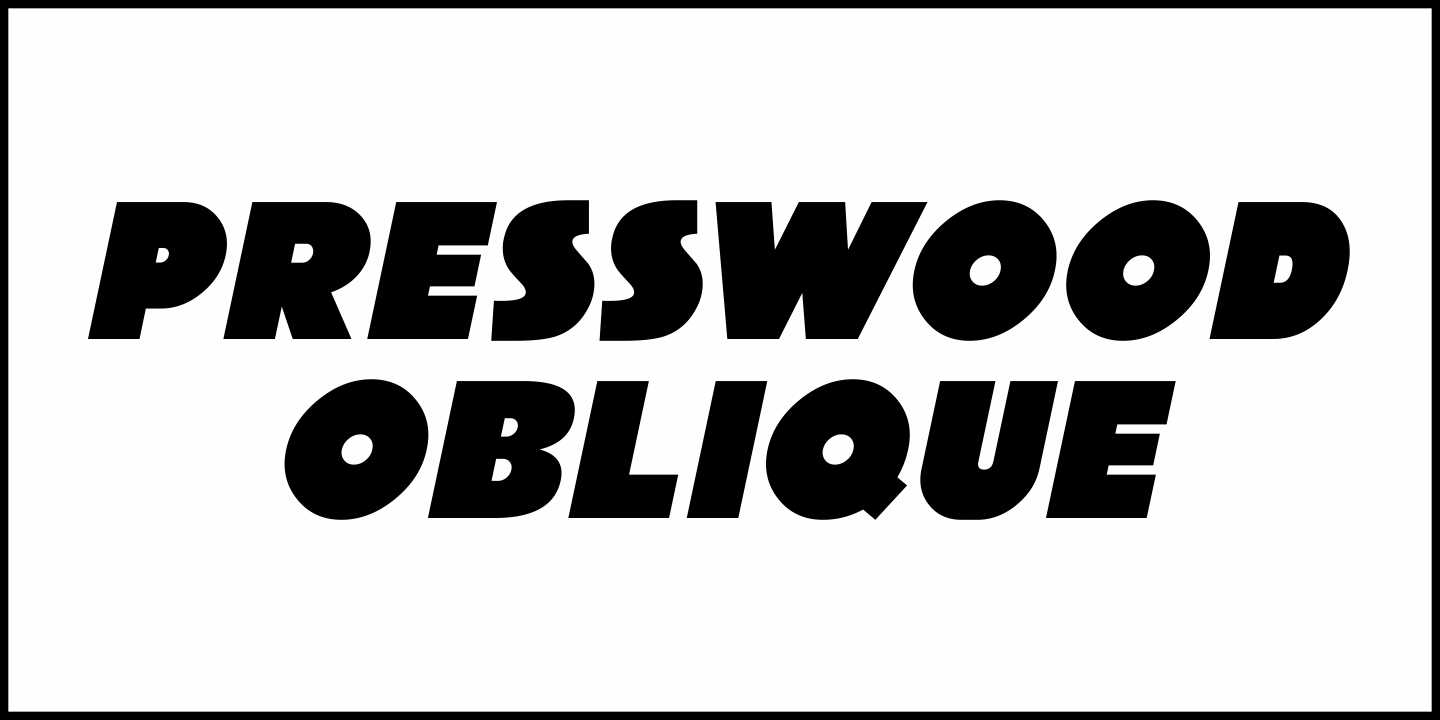 Presswood Font Poster #1
