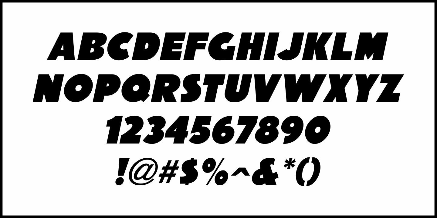 Presswood Font Poster #1