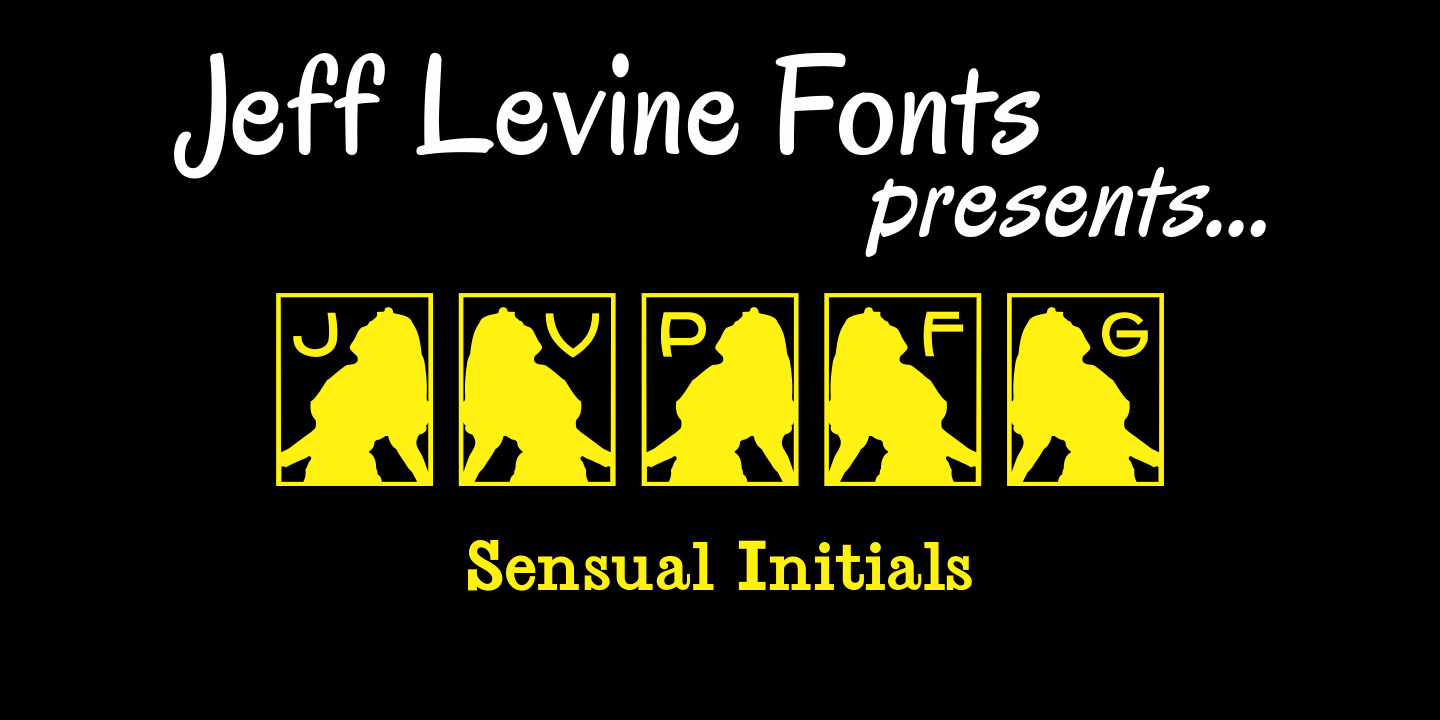 Sensual Initials Font Poster #1