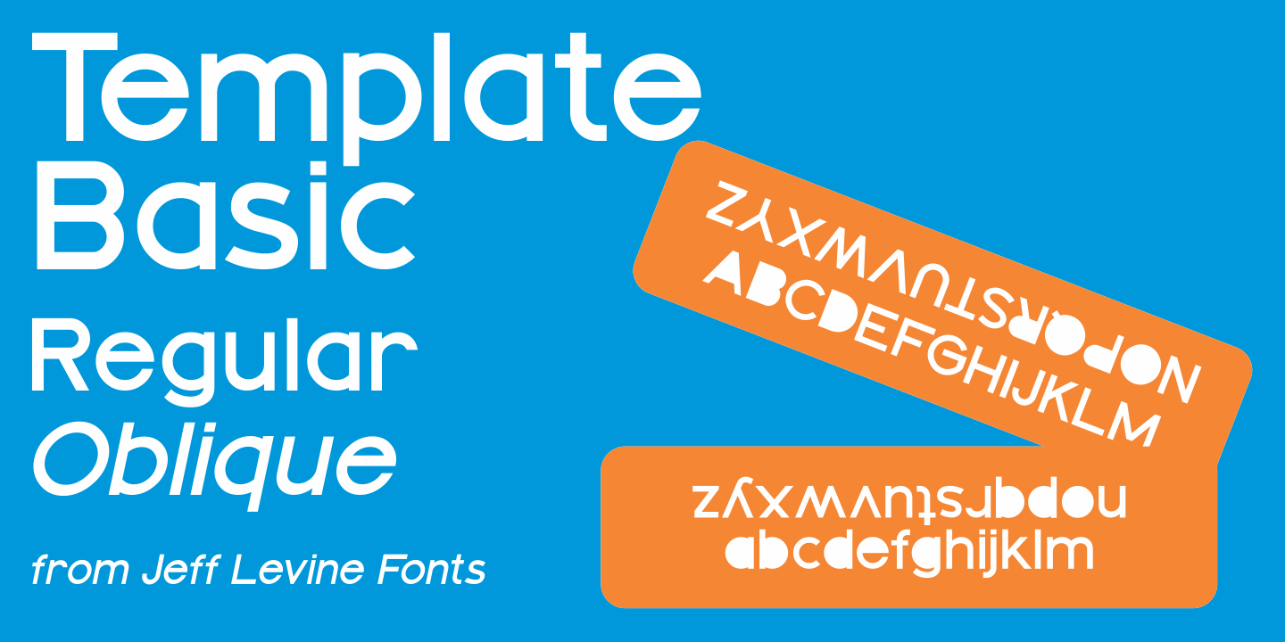 Template Basic Font Family Poster