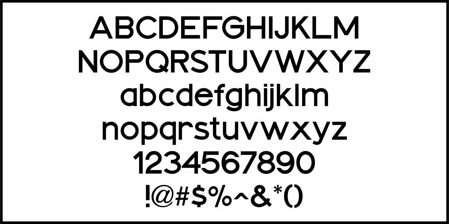 Template Basic Font Poster #3