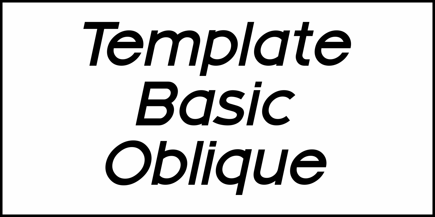 Template Basic Font Poster #4