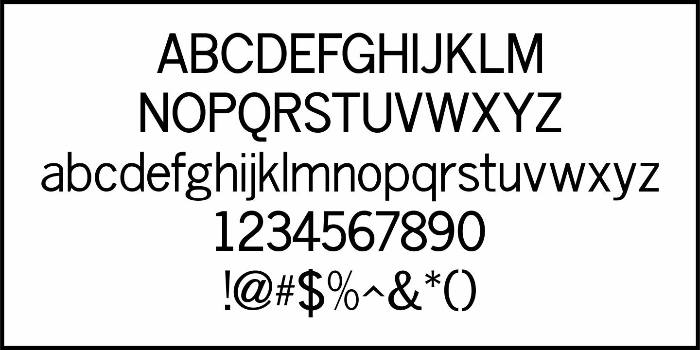 Columnist Font Poster #3