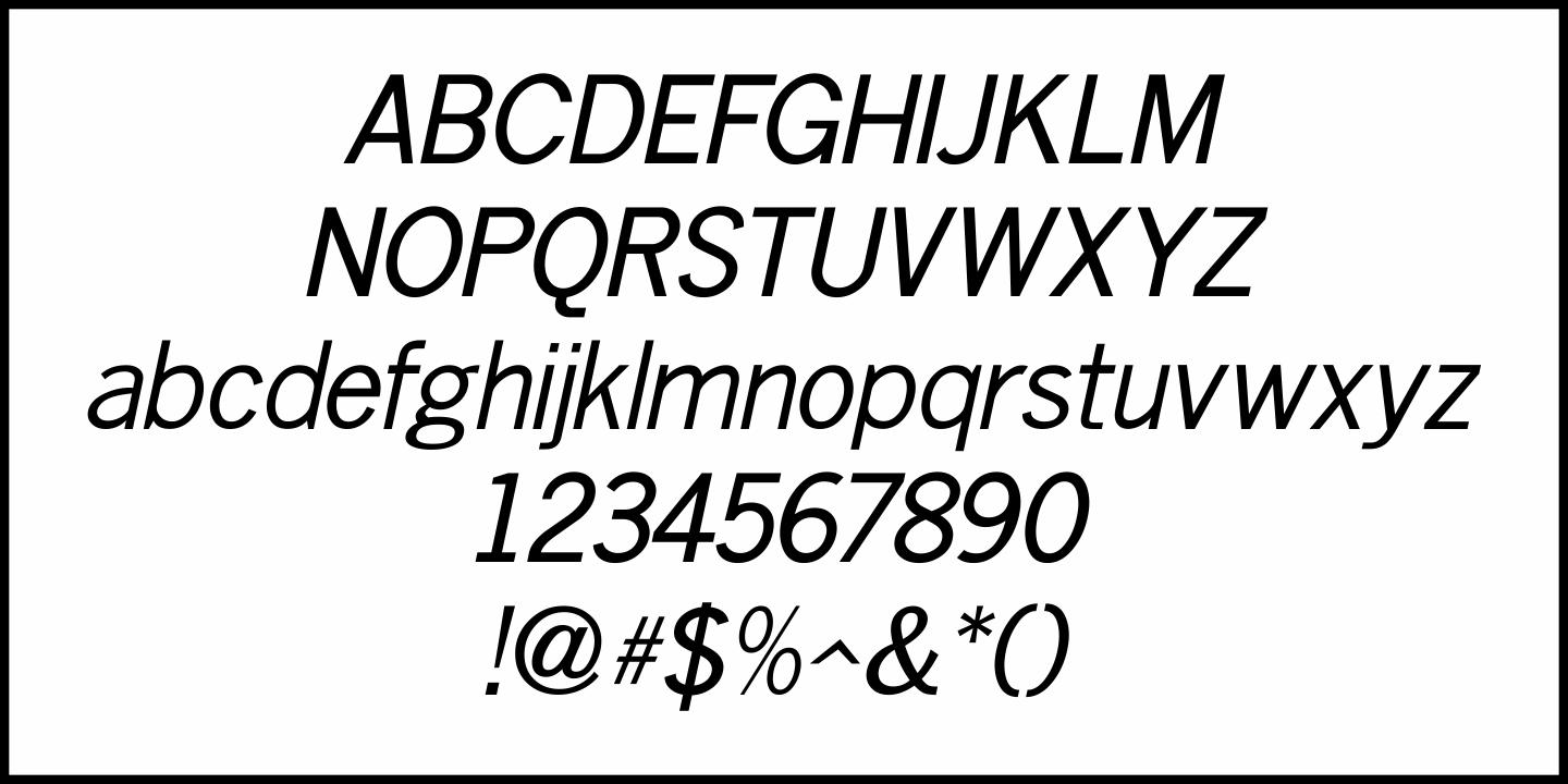 Columnist Font Poster #5