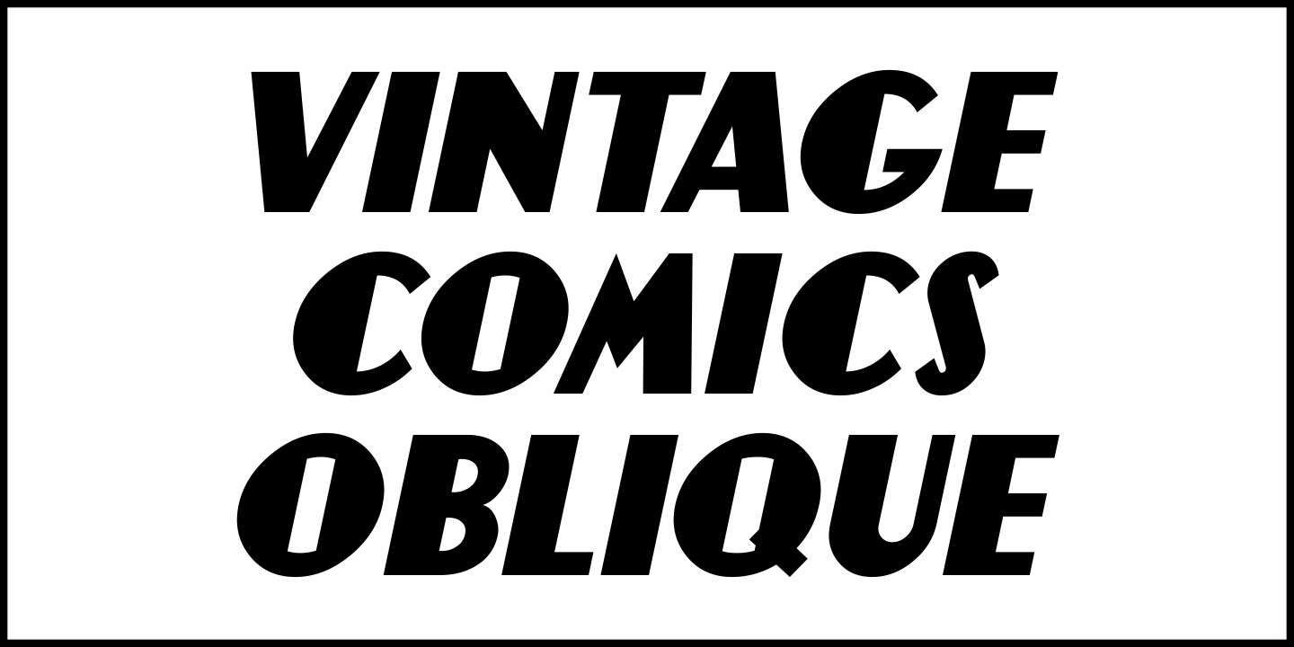 Vintage Comics Font Poster #1
