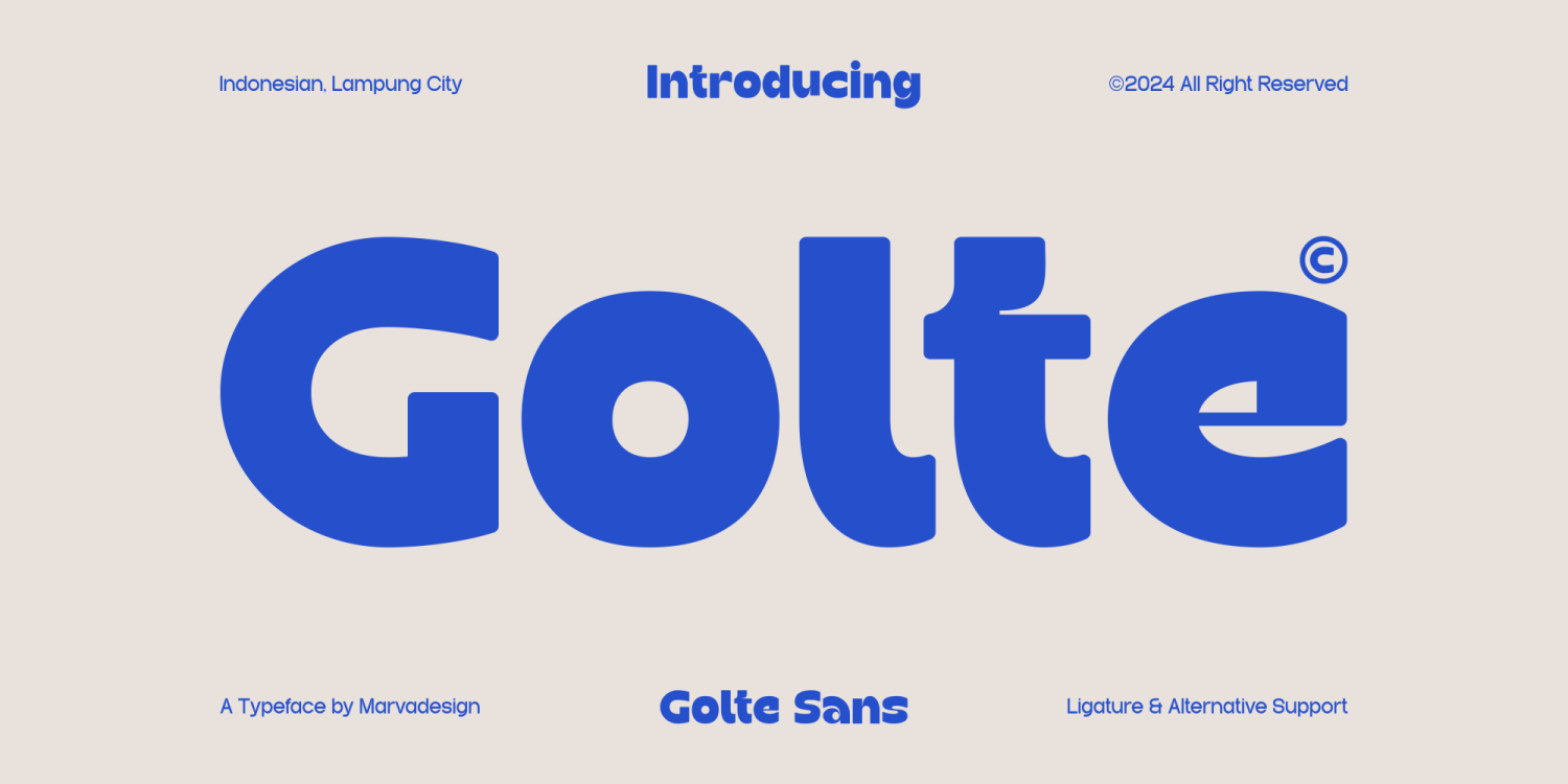 Golte Font Poster #1