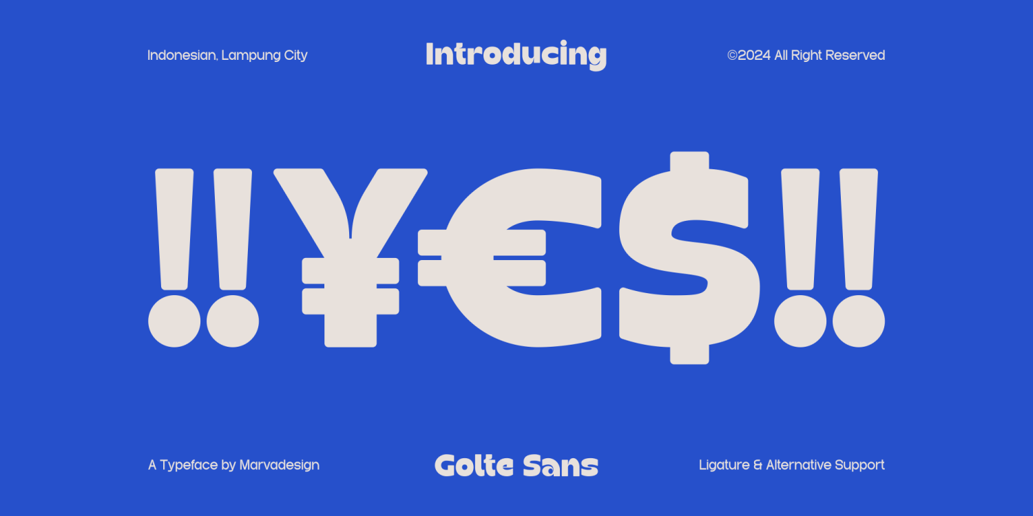 Golte Font Poster #1