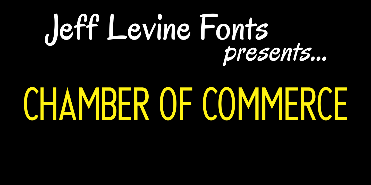 Chamber of Commerce Font Family Poster
