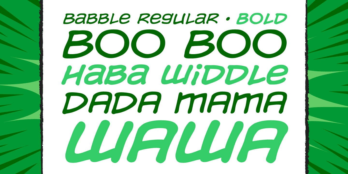 Babble Font Poster #1