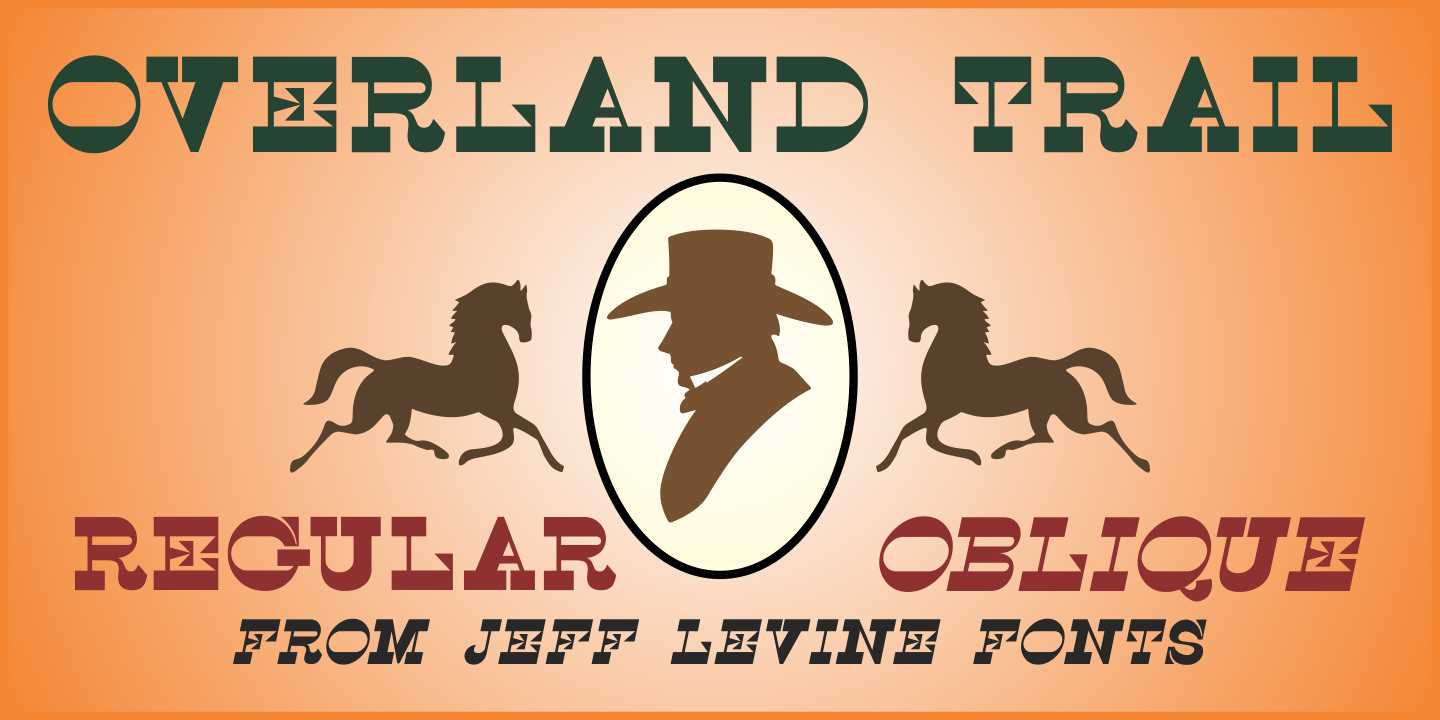 Overland Trail Font Poster #1