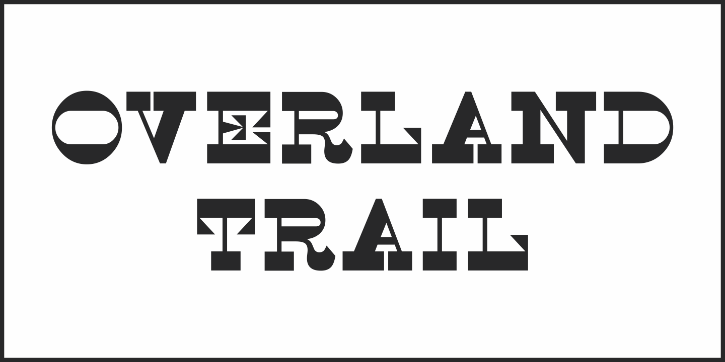 Overland Trail Font Poster #1