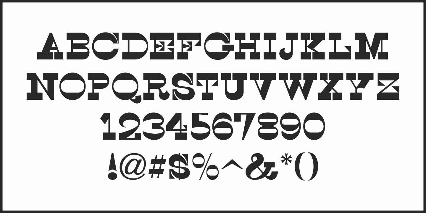 Overland Trail Font Poster #1