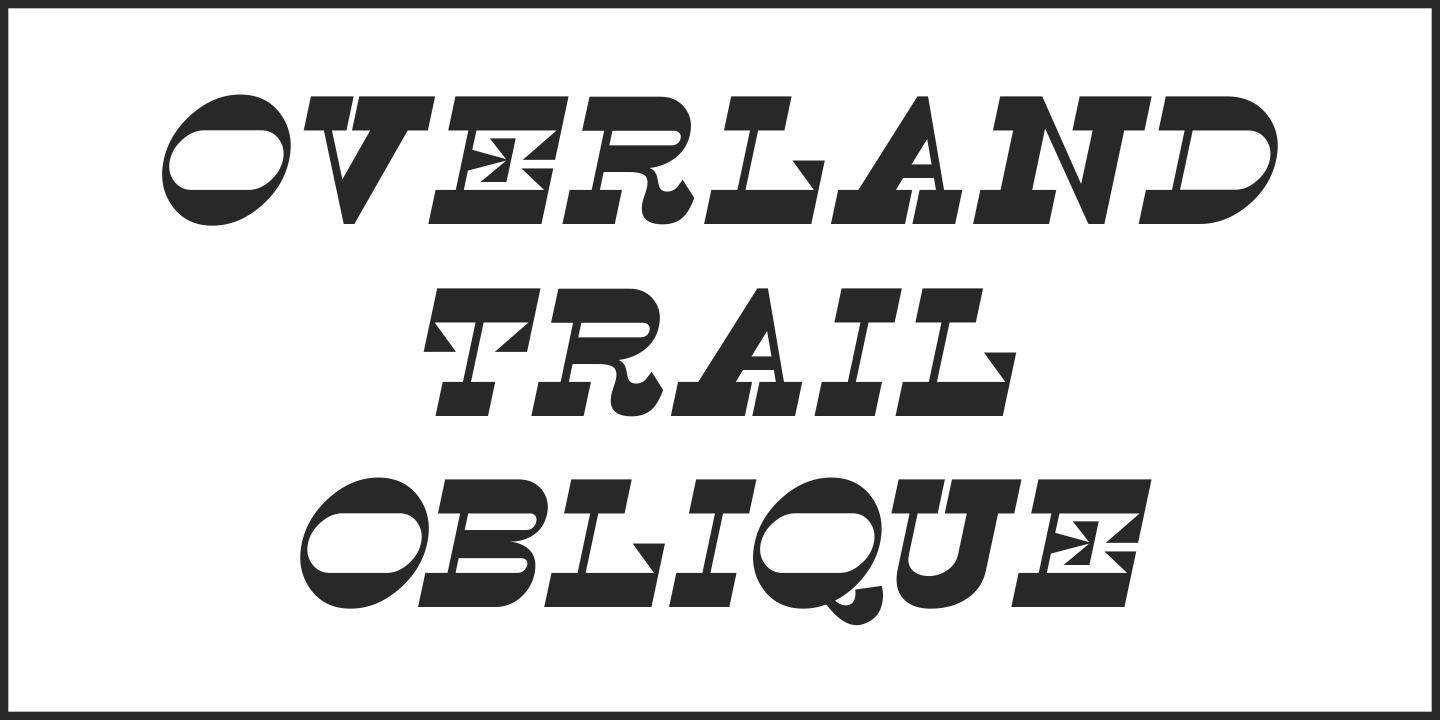 Overland Trail Font Poster #1
