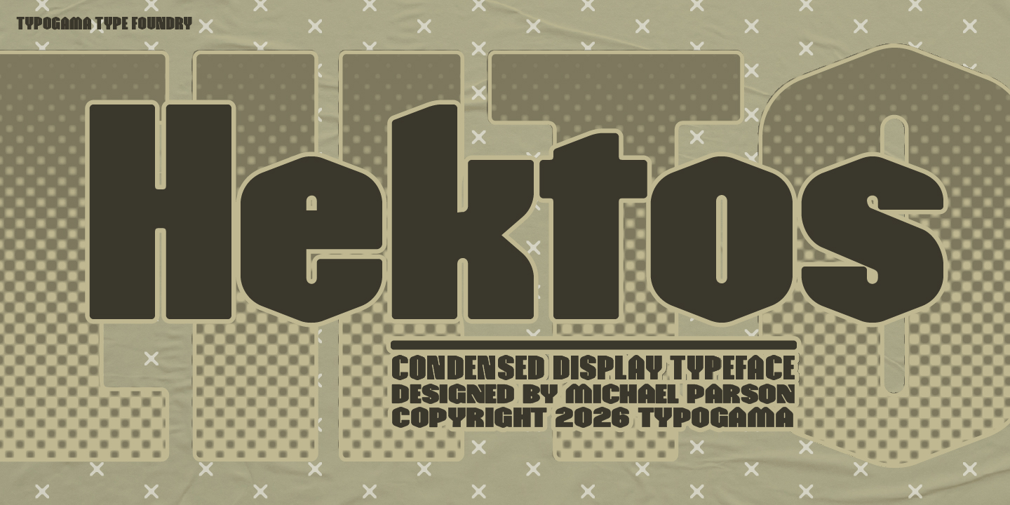 Hektos Regular Font Poster #1