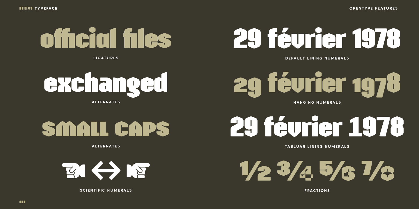 Hektos Regular Font Poster #10