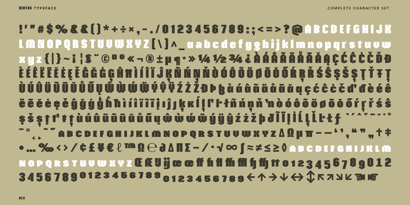 Hektos Regular Font Poster #16