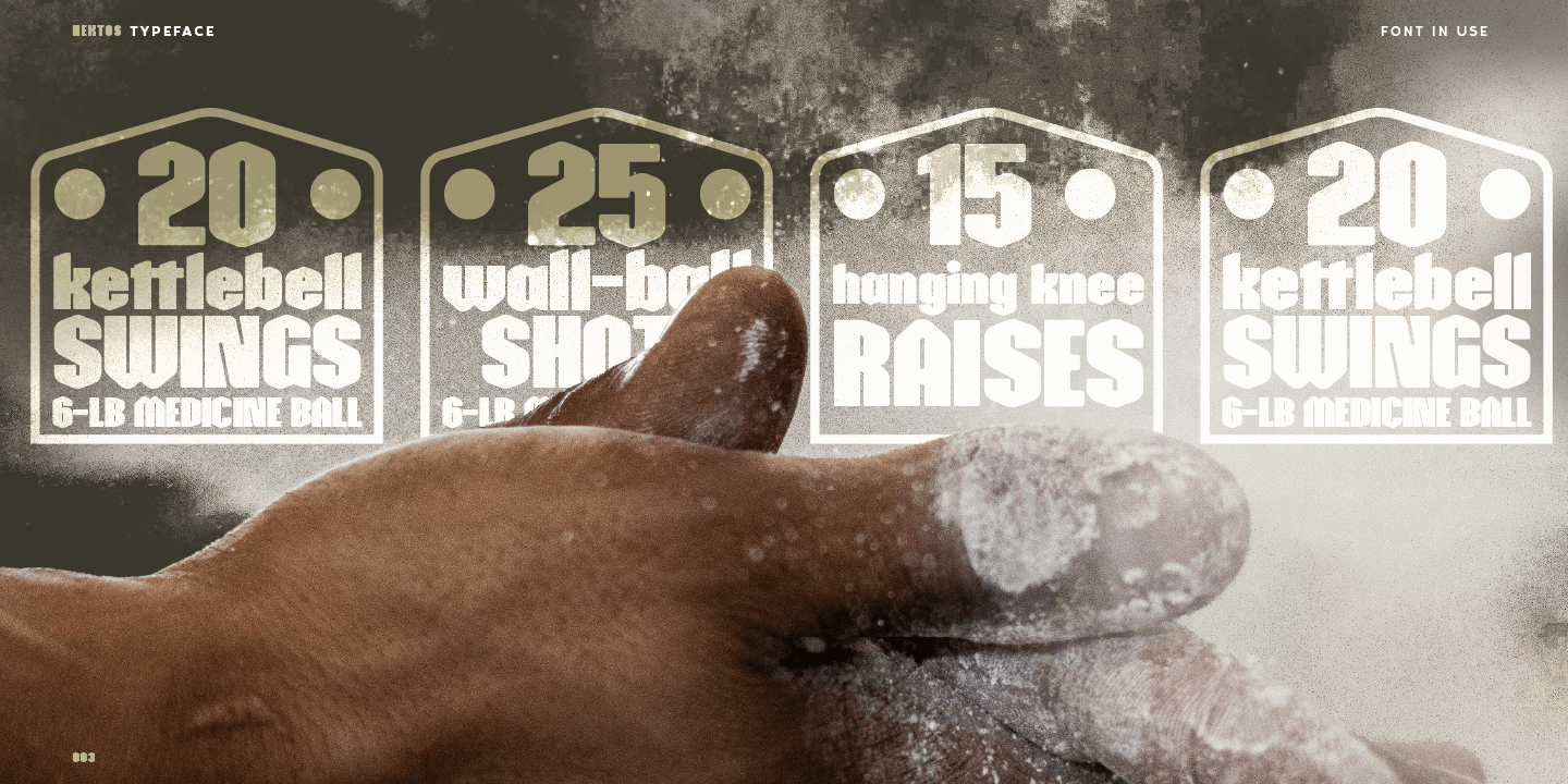 Hektos Regular Font Poster #4