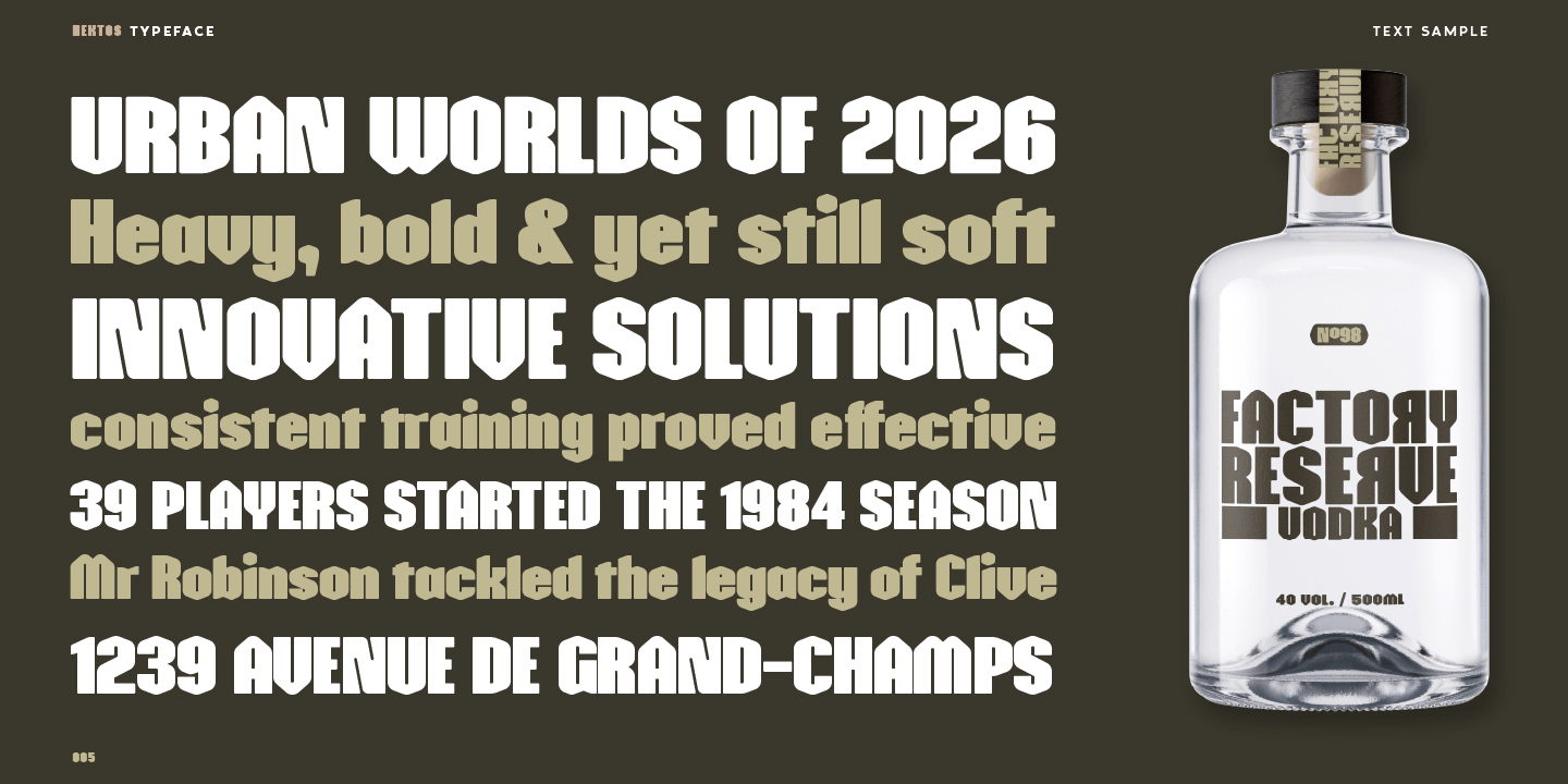 Hektos Regular Font Poster #6