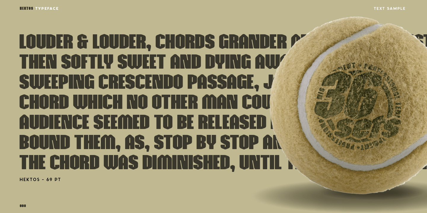 Hektos Regular Font Poster #9