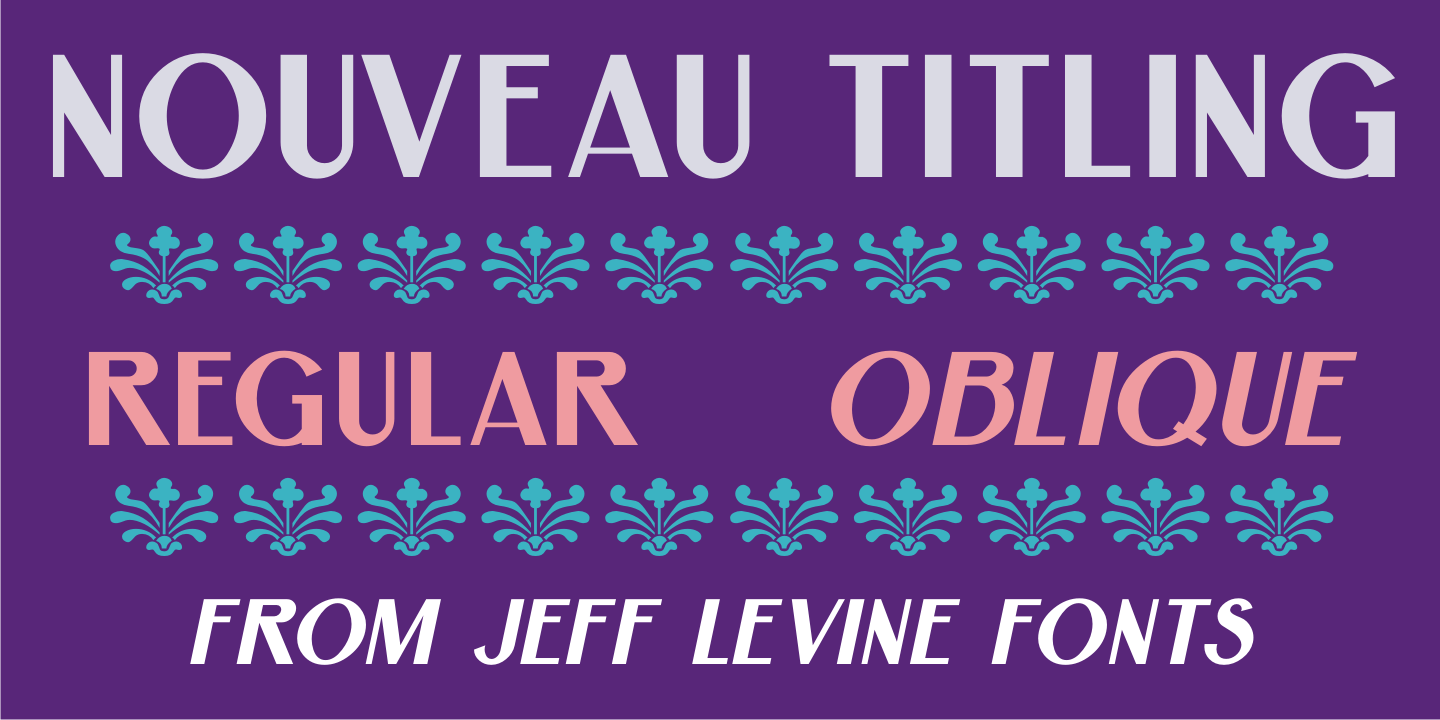 Nouveau Titling Font Family