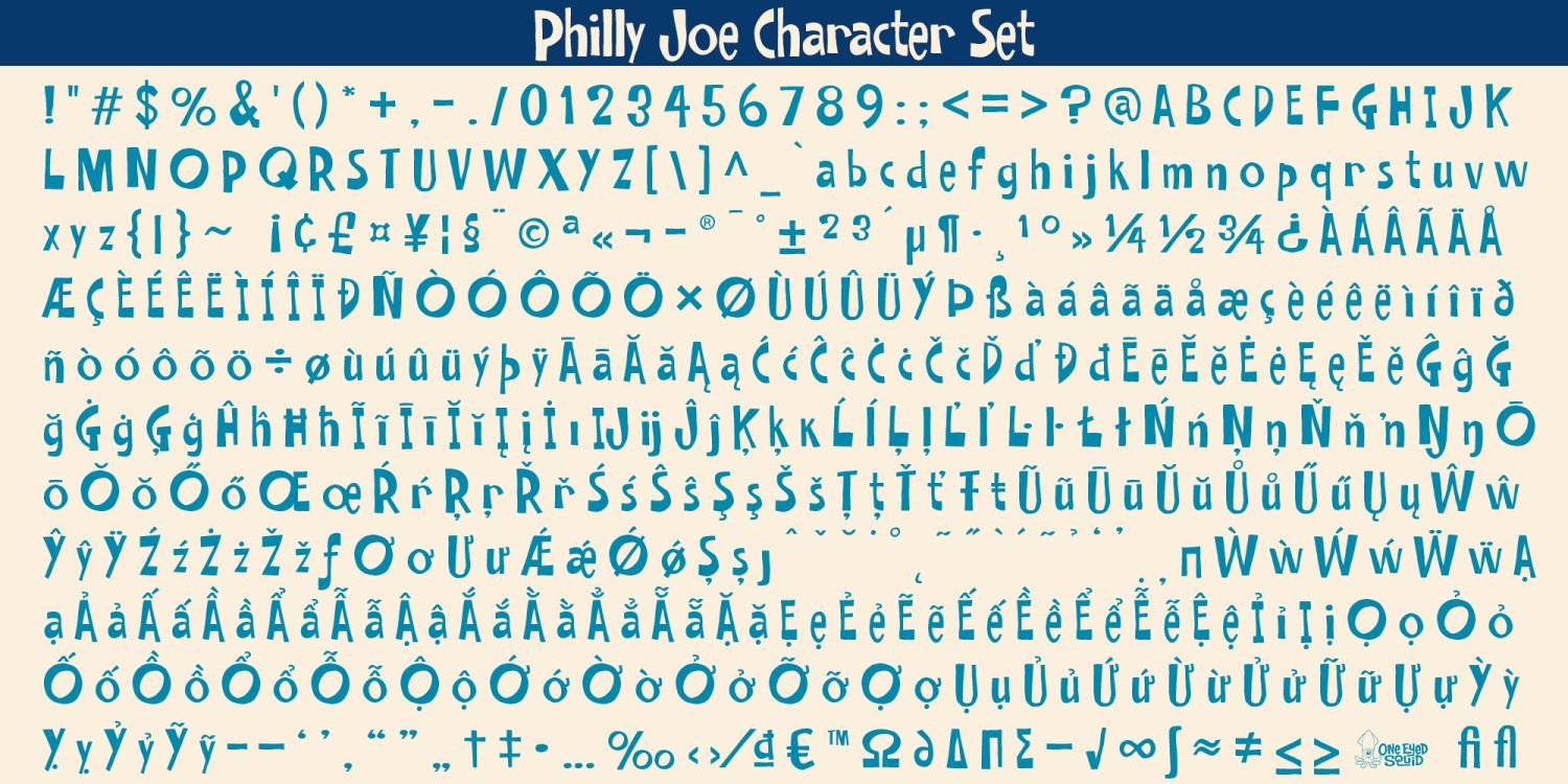 Philly Joe Font Poster #6