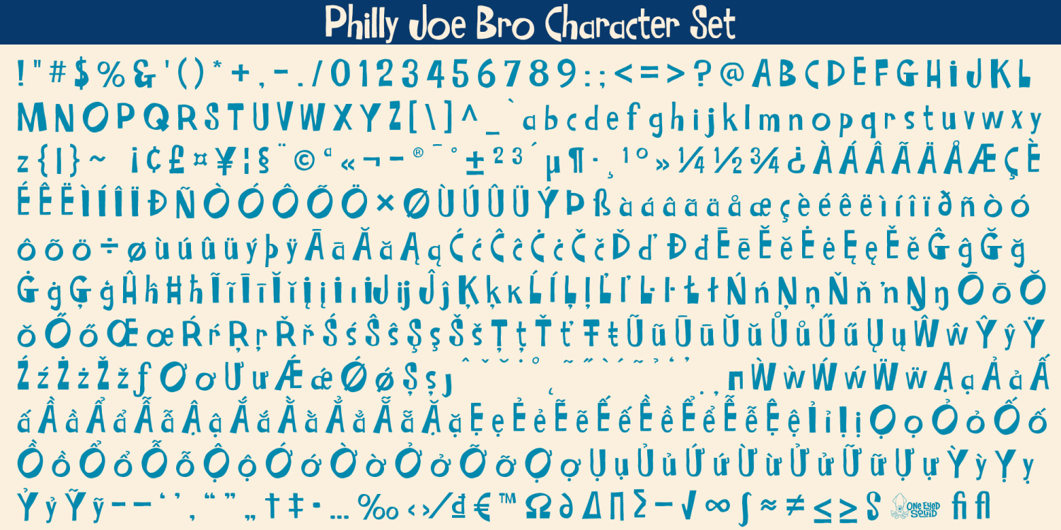 Philly Joe Font Poster #7