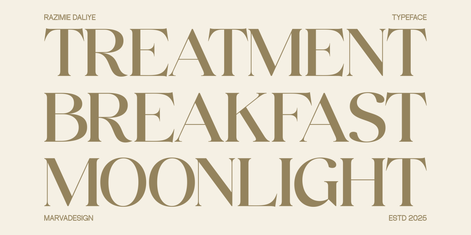 Razimie Daliye Font Poster #4