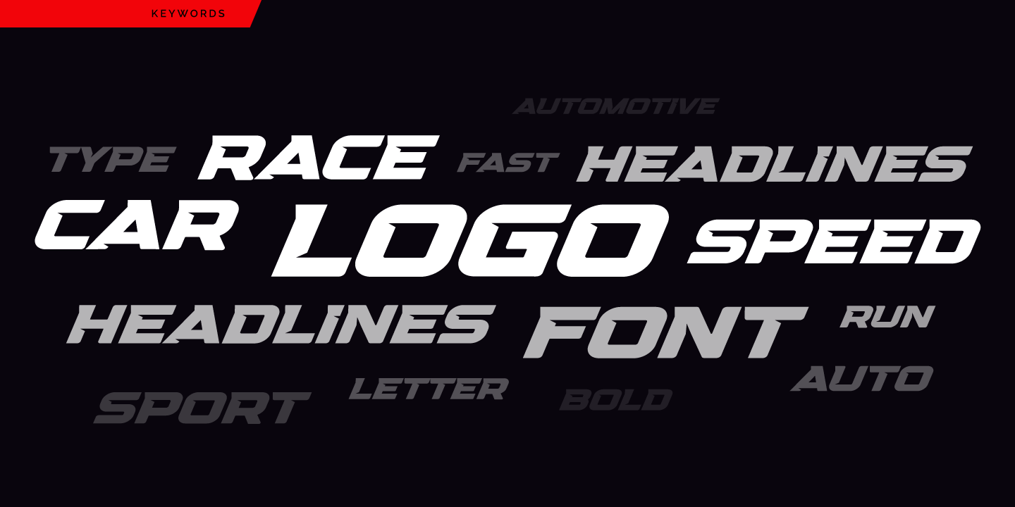 Speed Regular Font Poster #6